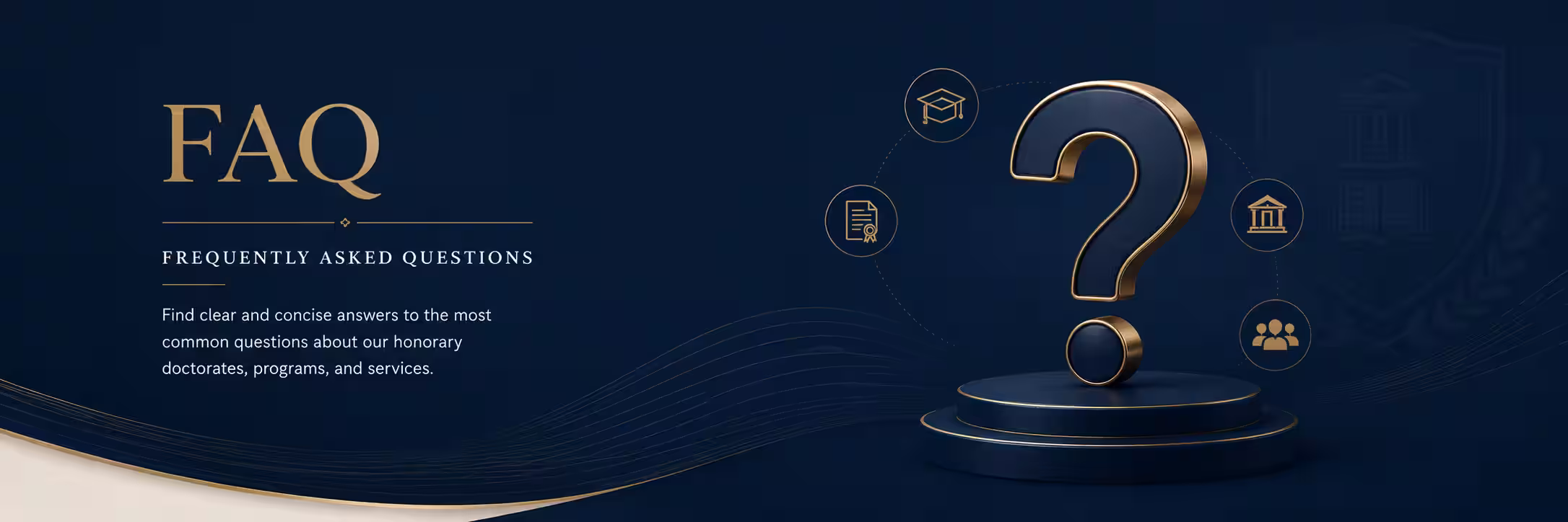 FAQ — Frequently asked questions about Techversity's honorary doctorates, programs and services