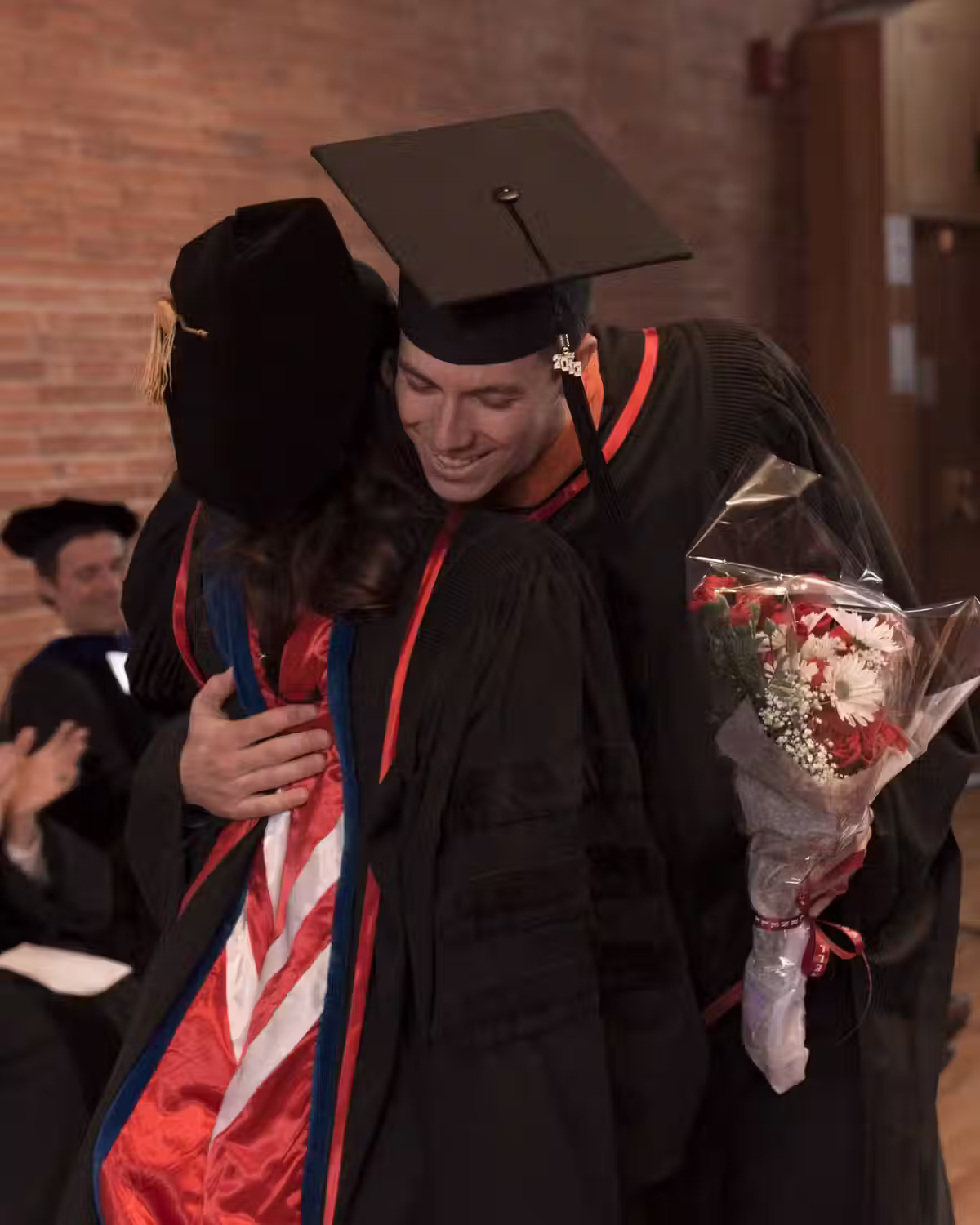 Graduate receiving doctoral degree